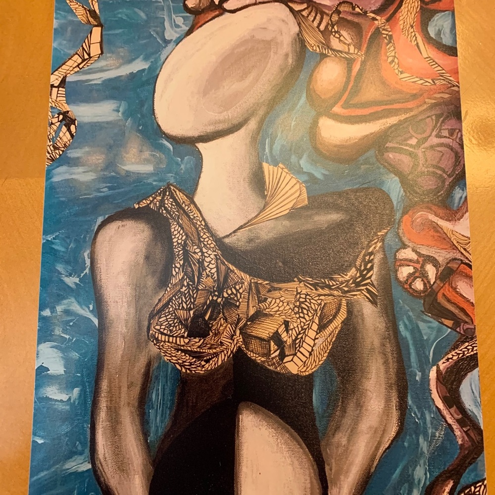 Woman and Man- an 8 by 10 print of my painting